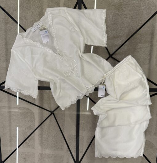 Pyjama haut demi manche pantalon primark en lin