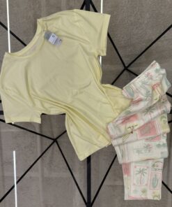 Pyjama haut demi manche pantalon primark " à motifs "