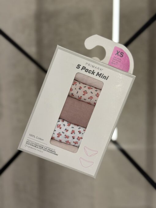 Pack de 5 culottes Mini " fleurs " - Primark -