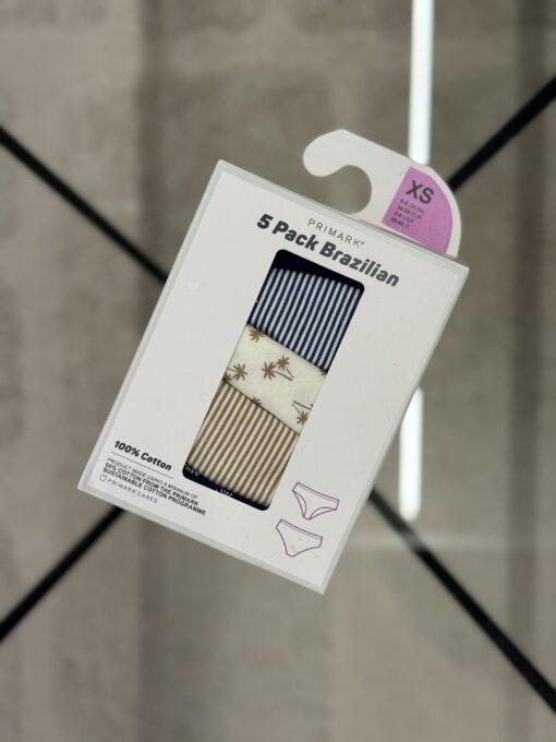 Pack de 5 culotte brésilien " à rayures" - Primark -