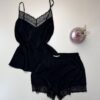 Short bustier H " Noir "