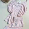 Pyjama short bustier " Rose "