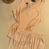 Pyjama short bustier " Saumon "
