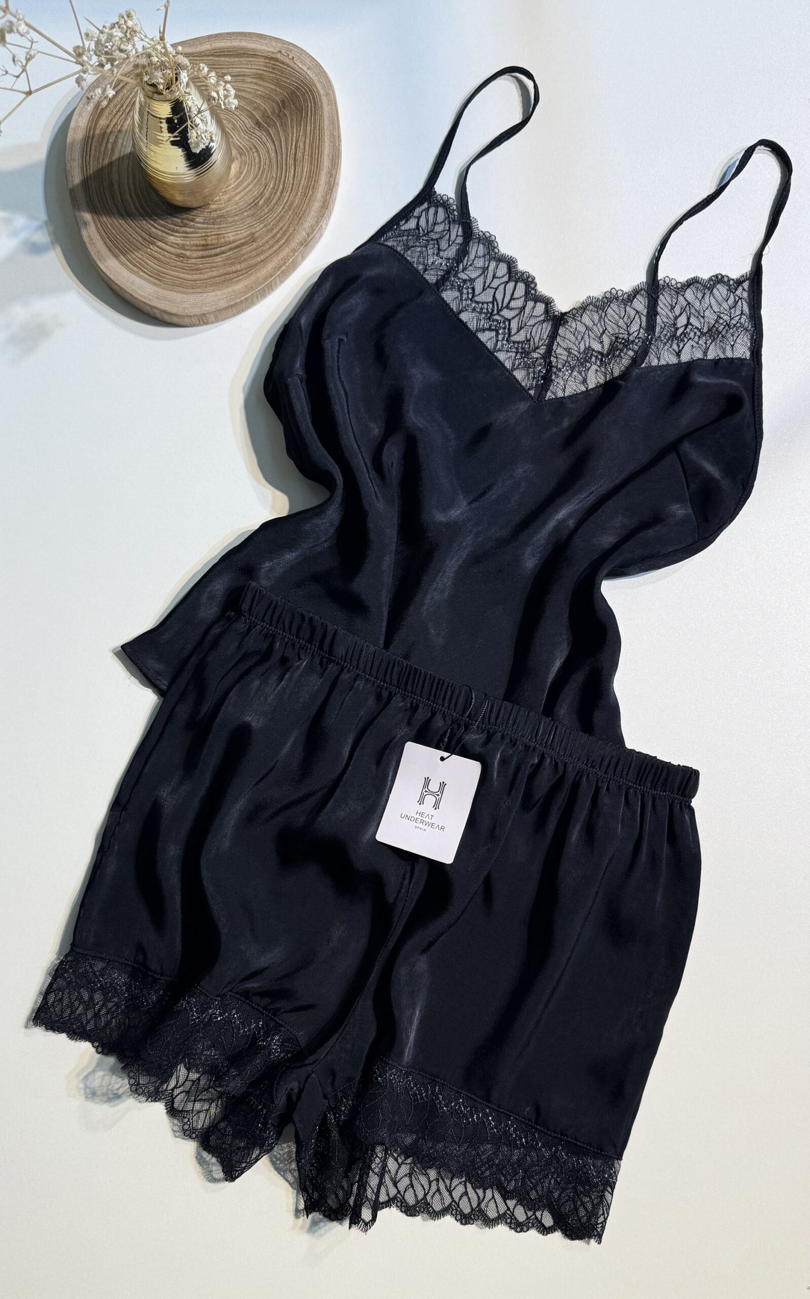 Short bustier H " Noir "