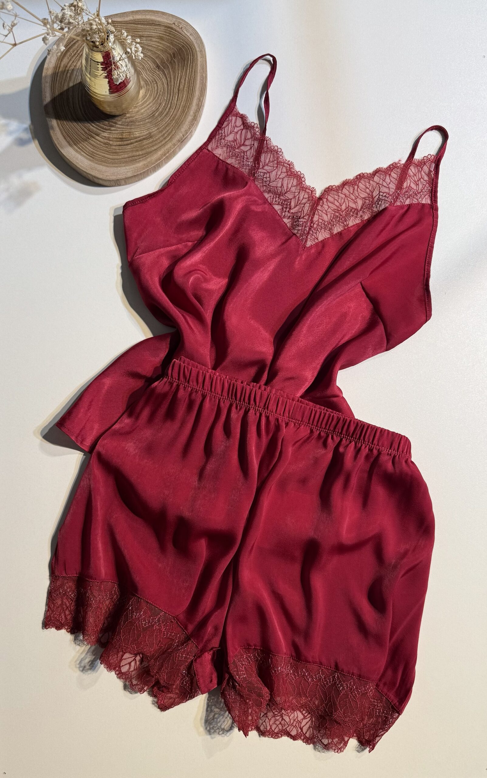 Short bustier H " Bordeaux "