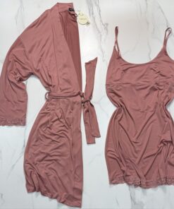 Nuisette peignoir " Rose "