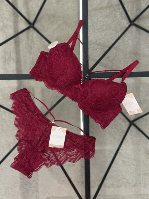 Ensemble 2 pcs " Bordeaux " - Push Up -