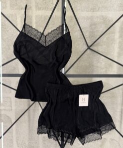 Short bustier H " Noir "