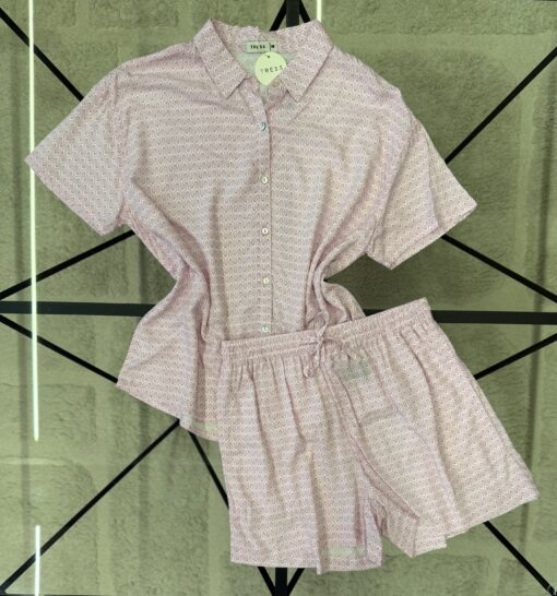 Pyjama Short " Rose "