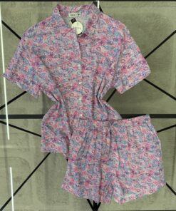 Alternative view of Pyjama Short " A motifs "