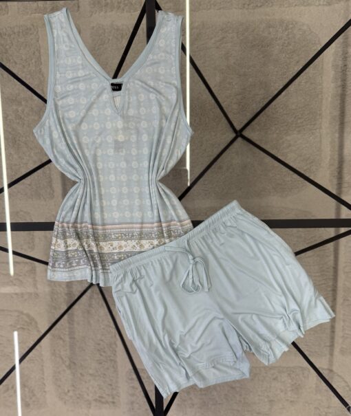 Pyjama short bustier " Vert "