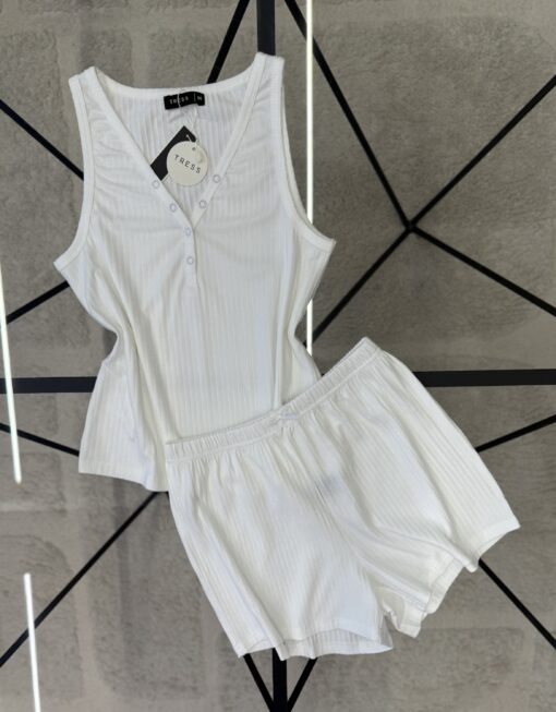 Pyjama short " Blanc "