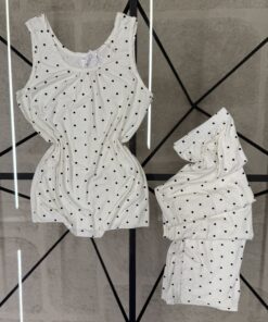 Alternative view of Pyjama Pantalon Bustier " Blanc "