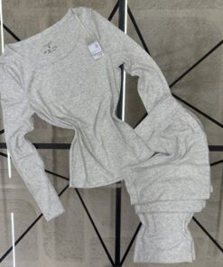 Pyjama primark haut manche longue  - Gris -