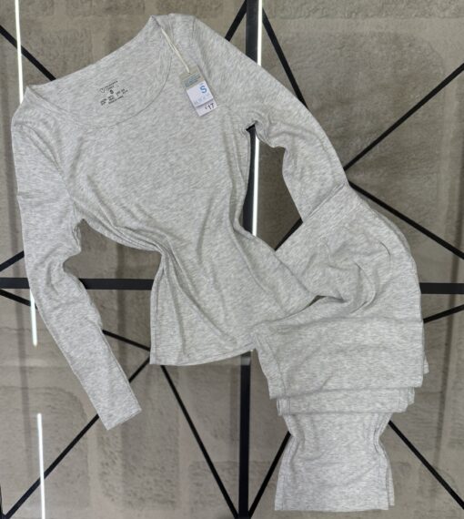 Pyjama primark haut manche longue  - Gris -