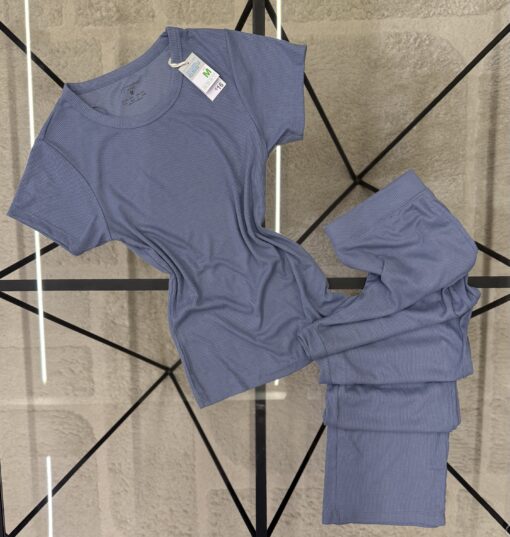 Pyjama haut demi manche pantalon primark " Navy "
