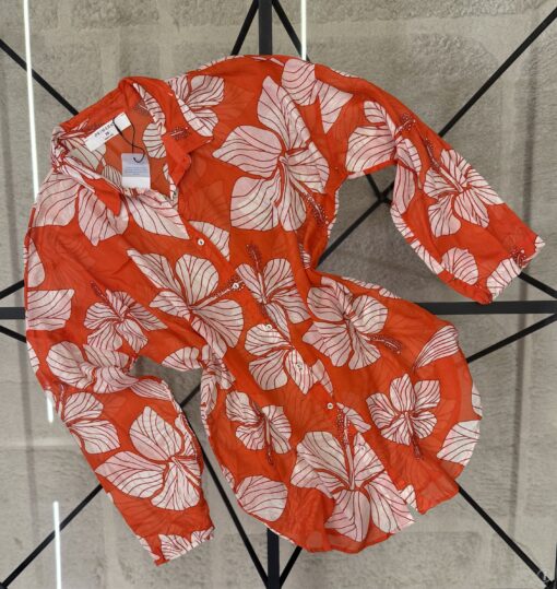 Chemise en lin primark " Motifs tropical "
