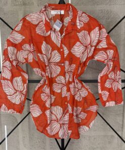 Alternative view of Chemise en lin primark " Motifs tropical "