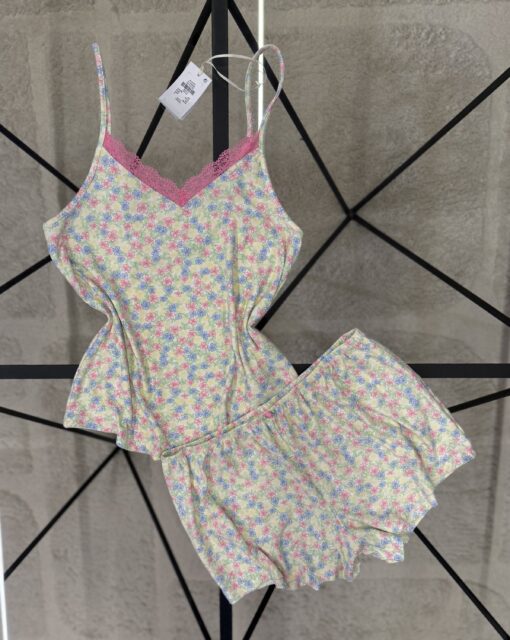 Pyjama short bustier - Primark - " Multi à fleurs "