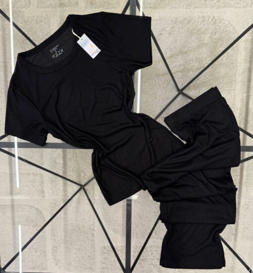 Pyjama haut demi manche pantalon primark " Noir "