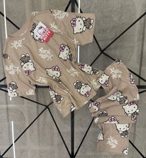Pyjama Haut demi manche Primark - Hello kitty beige -