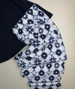 Alternative view of Pyjama haut demi manche - Primark -  ” Bleu nuit - A fleurs “