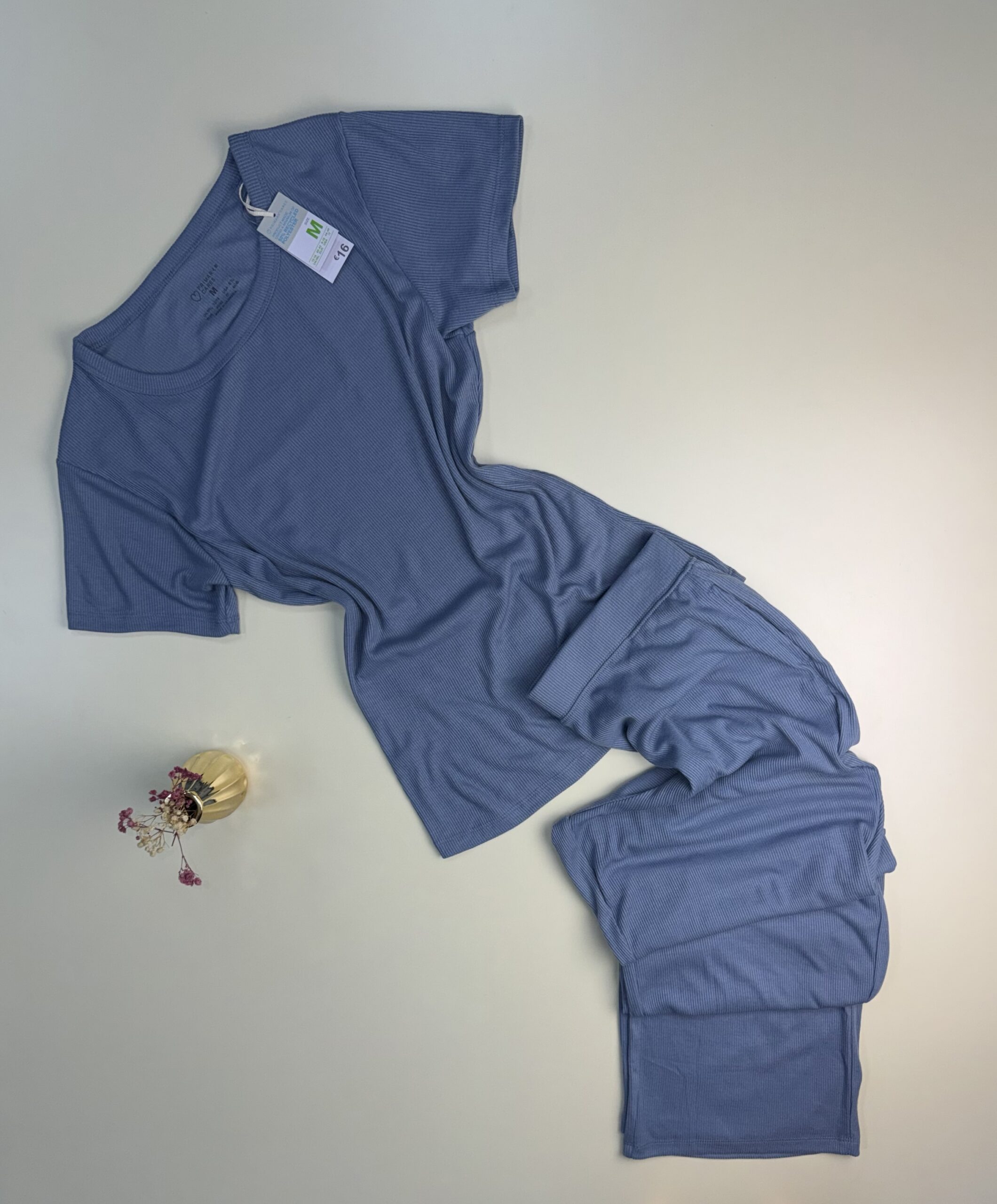 Pyjama haut demi manche pantalon primark " bleu "