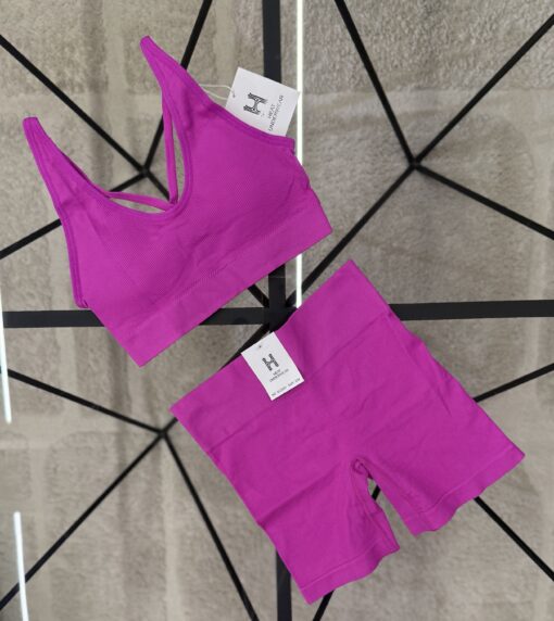 Brassière-short H " Fushia "
