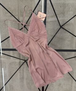 Alternative view of Ensemble nuisette peignoir "rose"