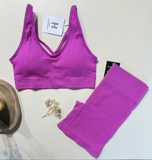 Brassière-short H " Fushia "
