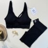 Brassière-short H " Noir "