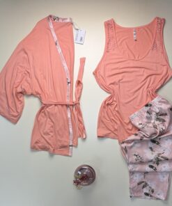 Pyjama 3 Pcs " Orange "