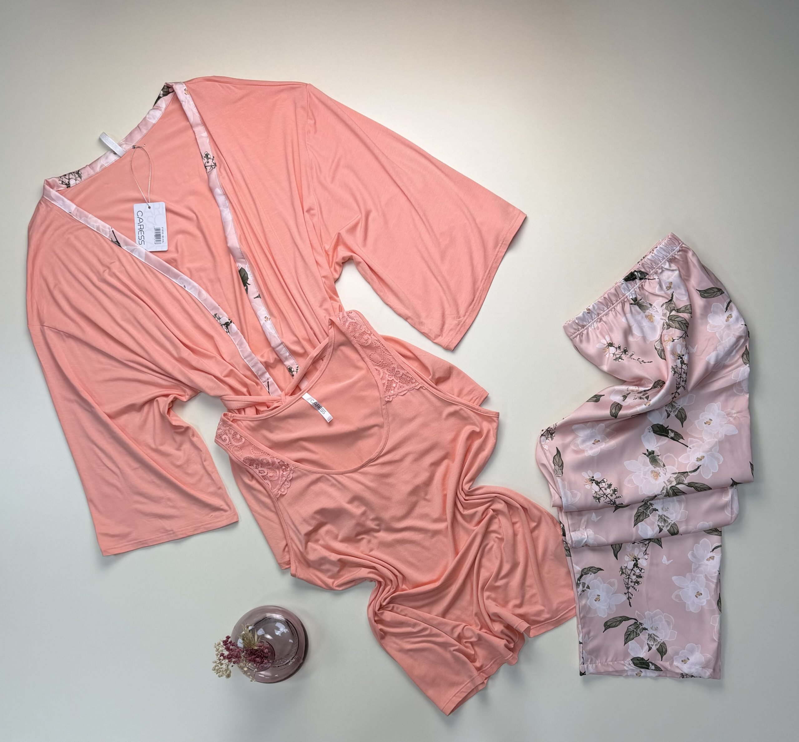 Pyjama 3 Pcs " Orange " – Image 2