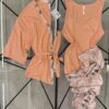 Pyjama 3 Pcs " Orange "