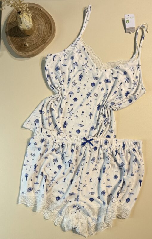 Pyjama short bustier - Primark - " Motifs été "