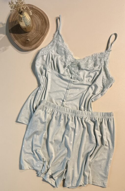Pyjama short bustier " Vert "
