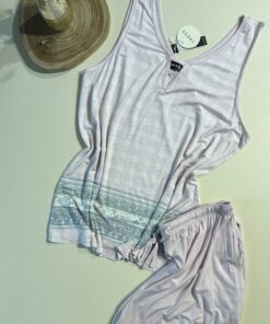 Alternative view of Pyjama short bustier " Rose "