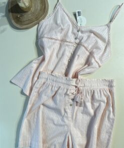 Pyjama bustier short  - rose -