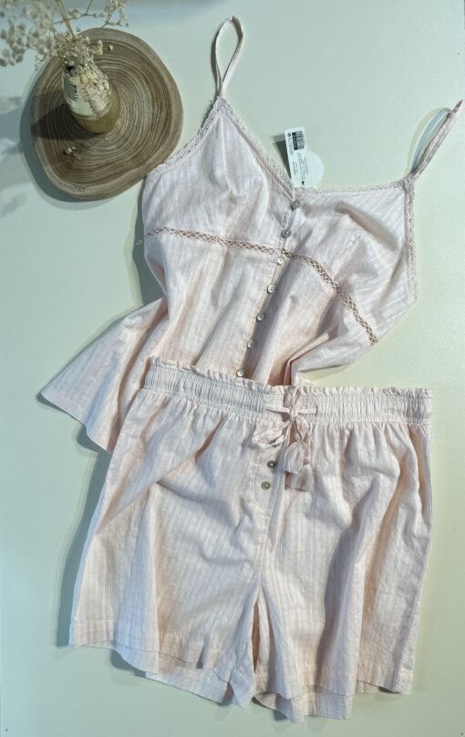 Pyjama bustier short  - rose -