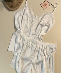 Short Bustier en satin "blanc"