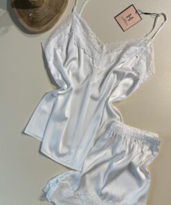 Alternative view of Short Bustier en satin "blanc"