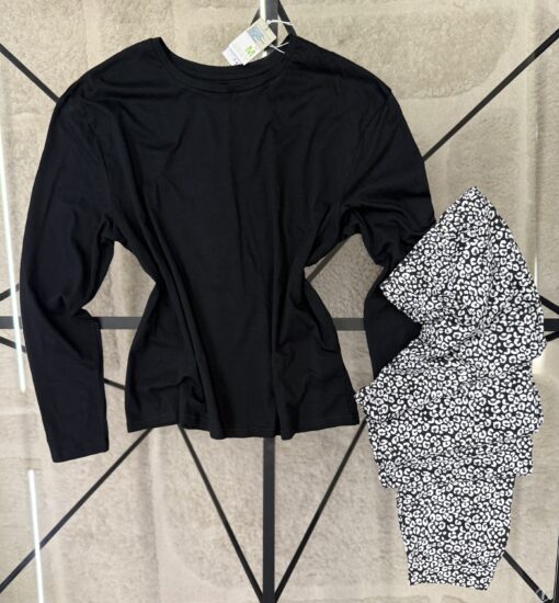 Pyjama haut manche longue - Primark - " Noir "