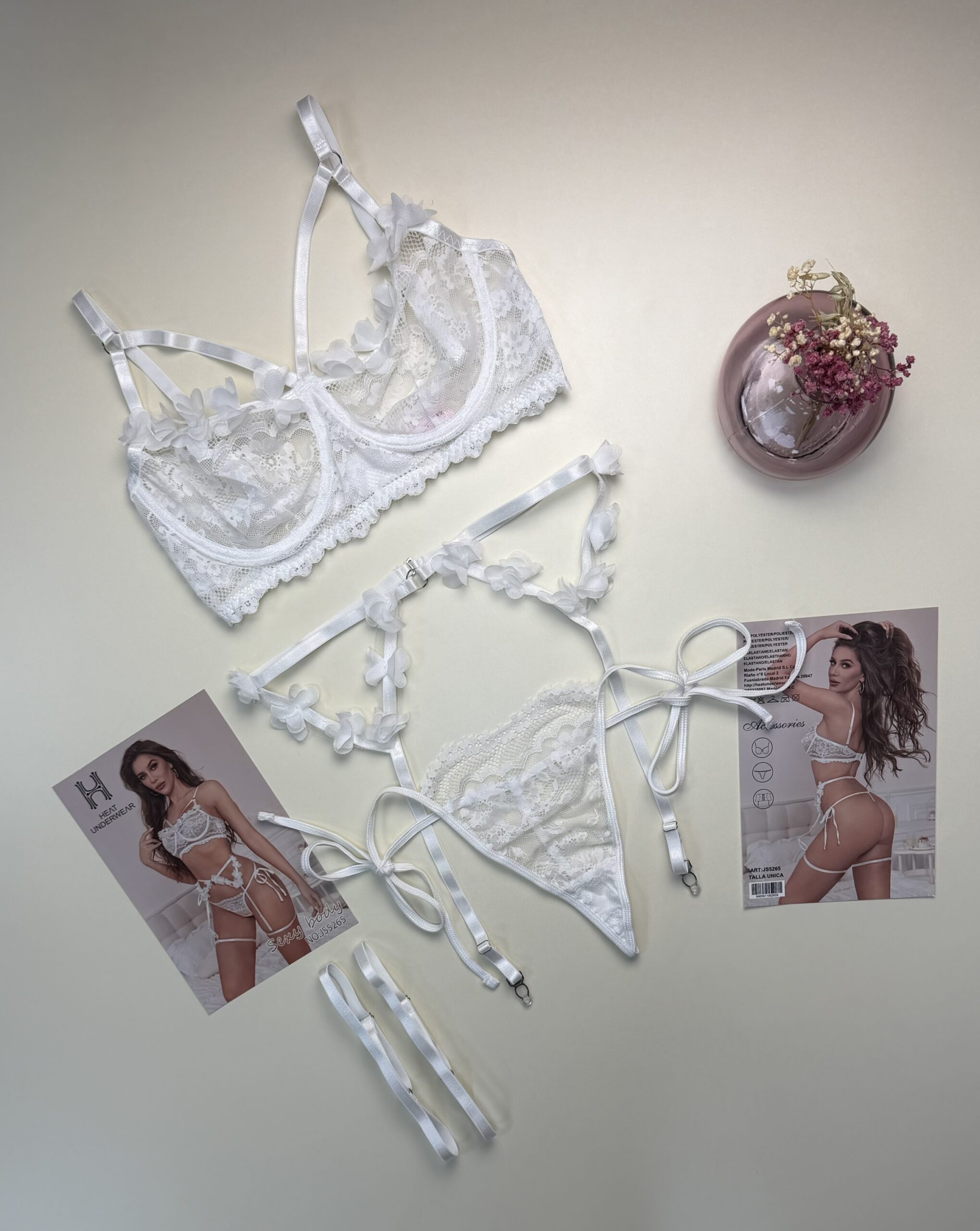 Ensemble 5 pièces H - blanc -