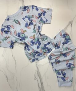 Pyjama Haut demi manche Primark - Stitch mono -