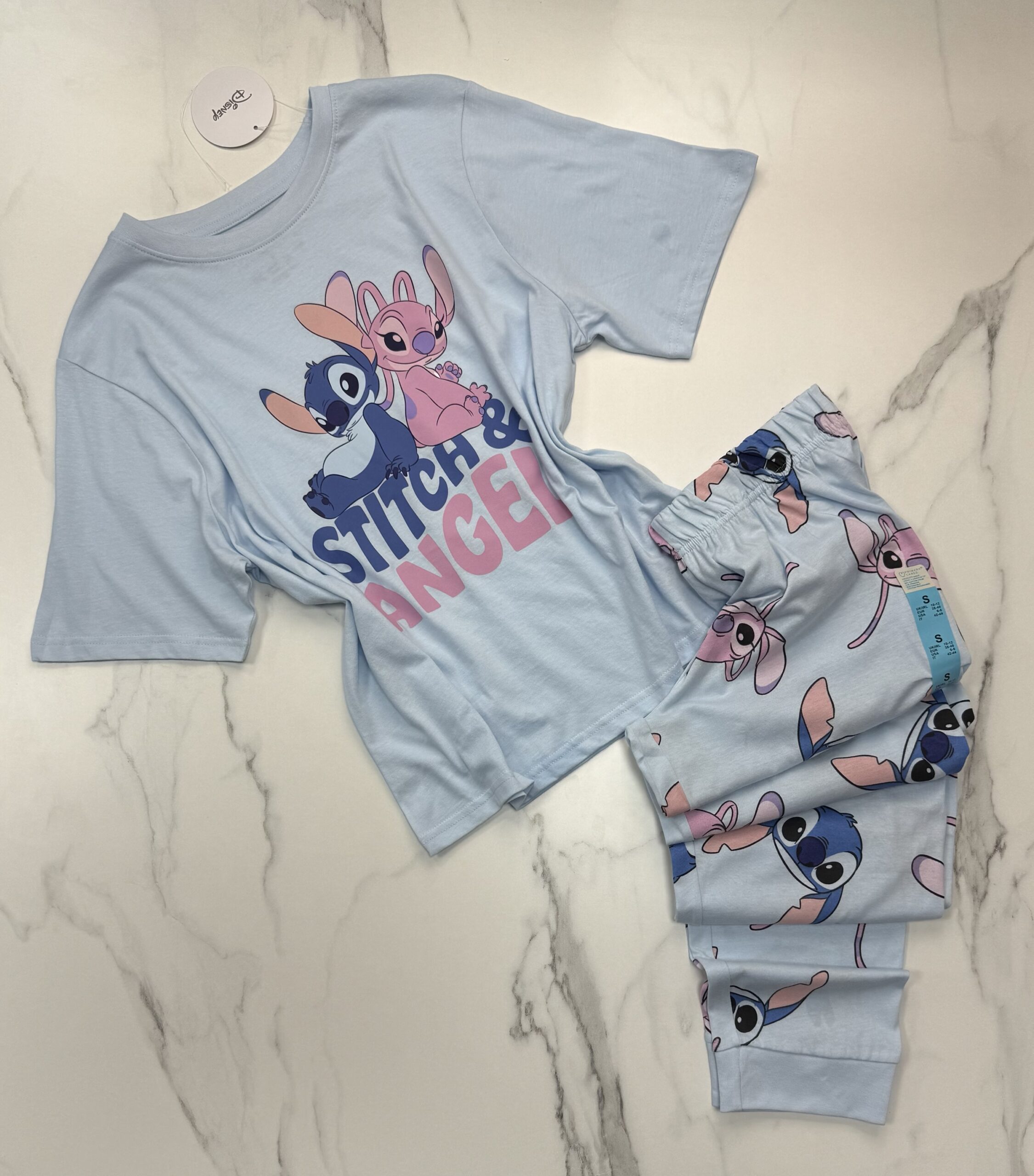 Pyjama Haut demi manche Primark - Stitch & angel -