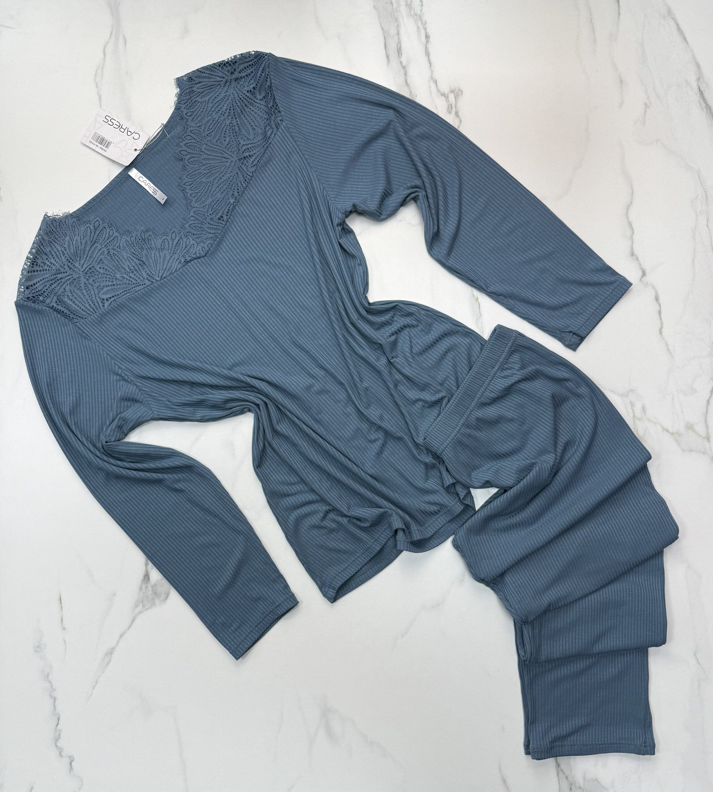 Pyjama manche longue "Bleu/vert"