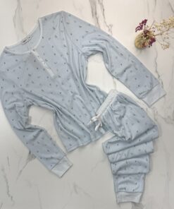 Pyjama manche longue "Bleu"