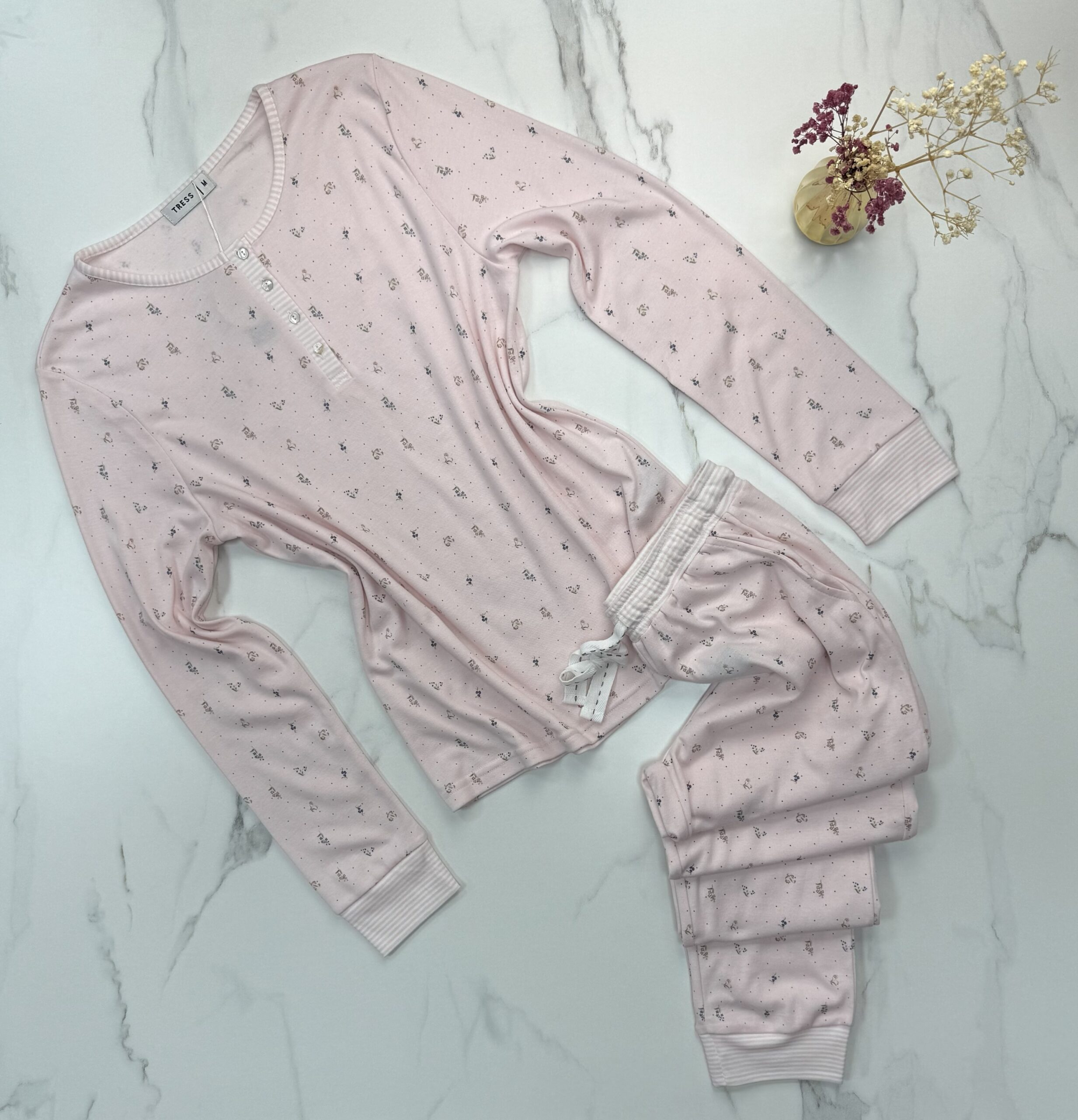 Pyjama manche longue "Rose"