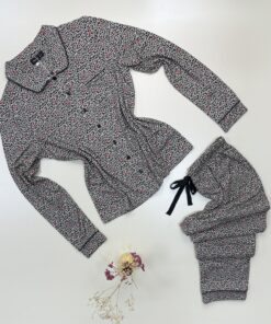 Pyjama Boutonnée "Leopard Beige"