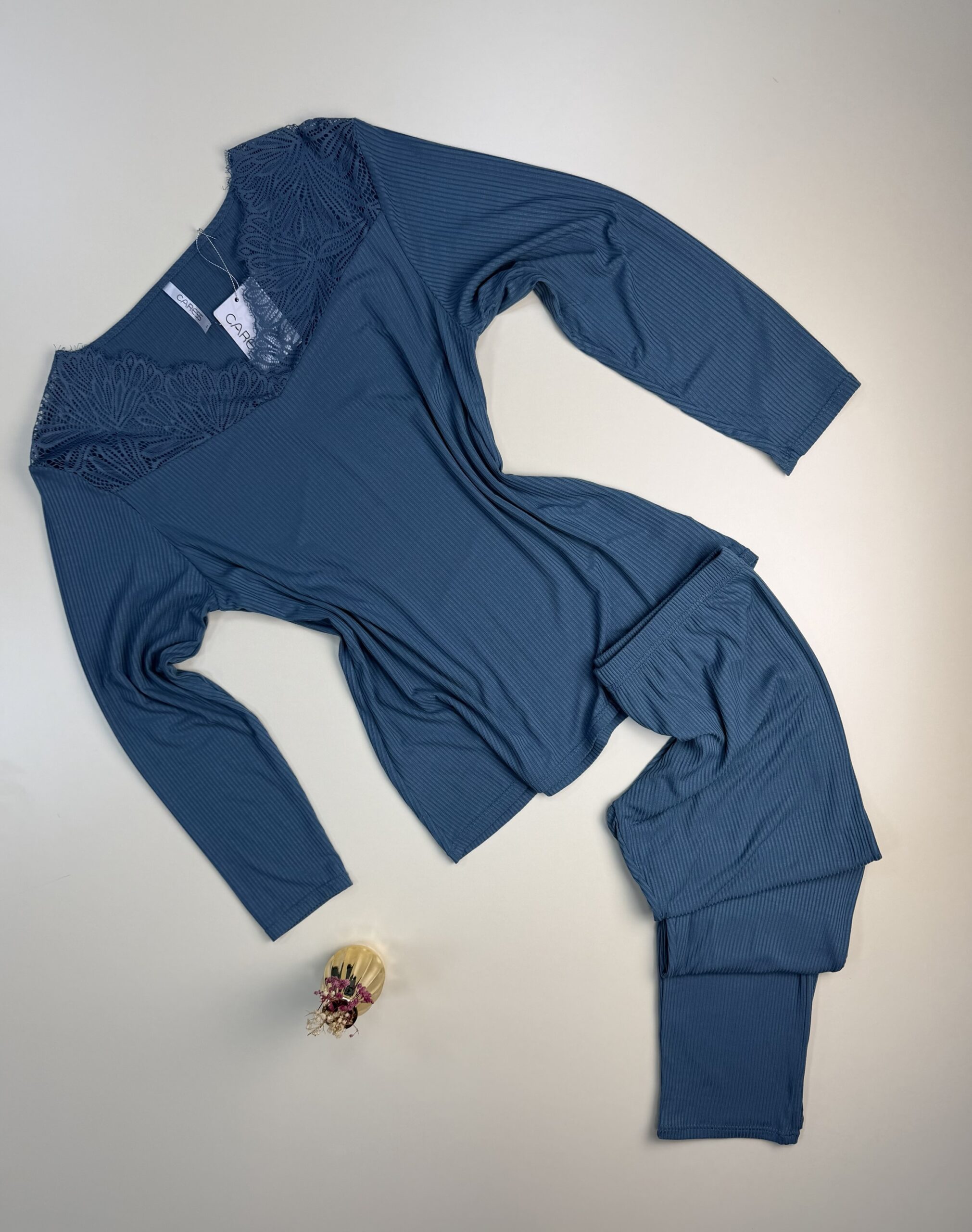 Pyjama manche longue "Bleu/vert"